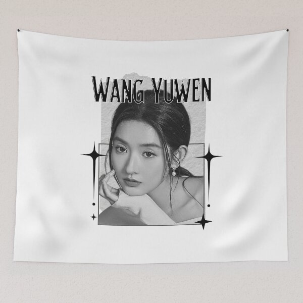 Item preview, Wang Yuwen (王玉雯) Chinese Actress Art Chinese Celebrity IllustrationScrapbook Collage Cozy Y2K Vintage Design designed and sold by HELL0WBELLO.