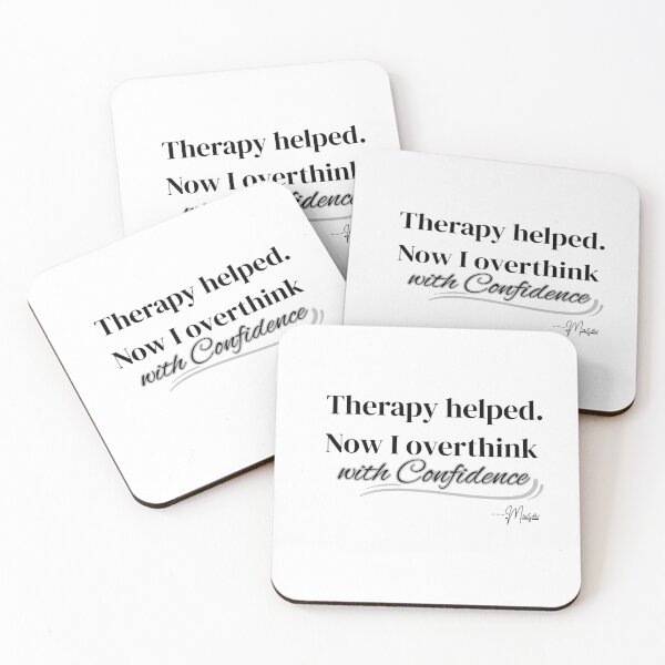 Item preview, Therapy Helped Now I Overthink With Confidence – Gen Z Therapy Humor Shirt designed and sold by MUSA'S.
