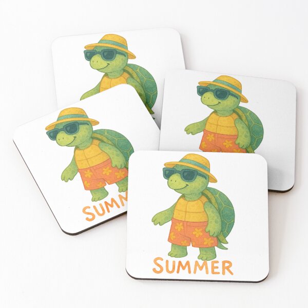 Item preview, Cute Watercolor Summer Turtle Hat and Sunglasses designed and sold by BigBlueArt.
