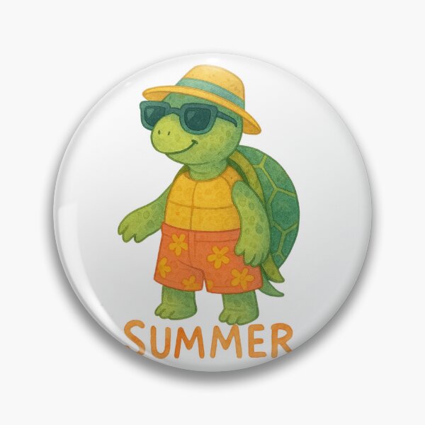 Item preview, Cute Watercolor Summer Turtle Hat and Sunglasses designed and sold by BigBlueArt.