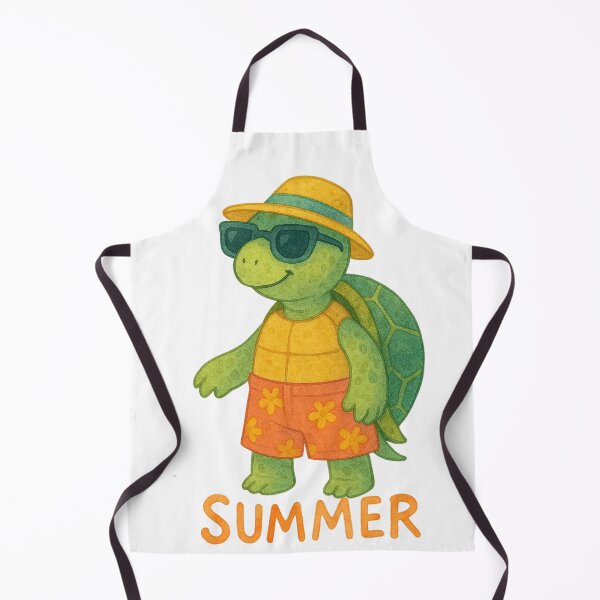 Item preview, Cute Watercolor Summer Turtle Hat and Sunglasses designed and sold by BigBlueArt.
