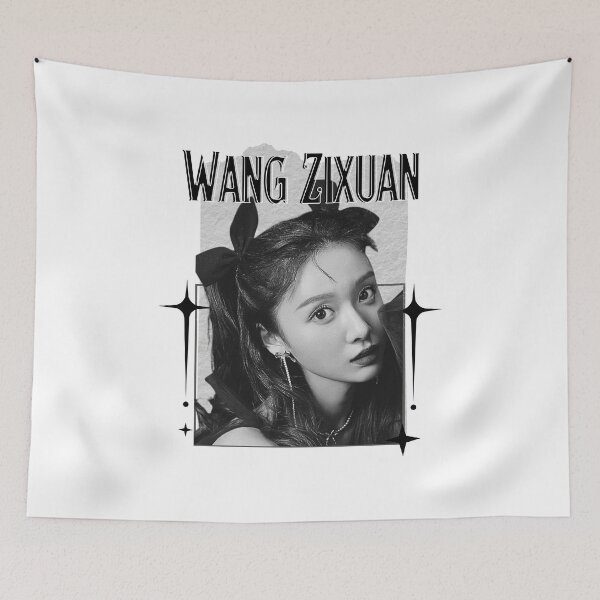 Item preview, Wang Zixuan (王紫璇) Chinese Actress Art Chinese Celebrity IllustrationScrapbook Collage Cozy Y2K Vintage Design designed and sold by HELL0WBELLO.