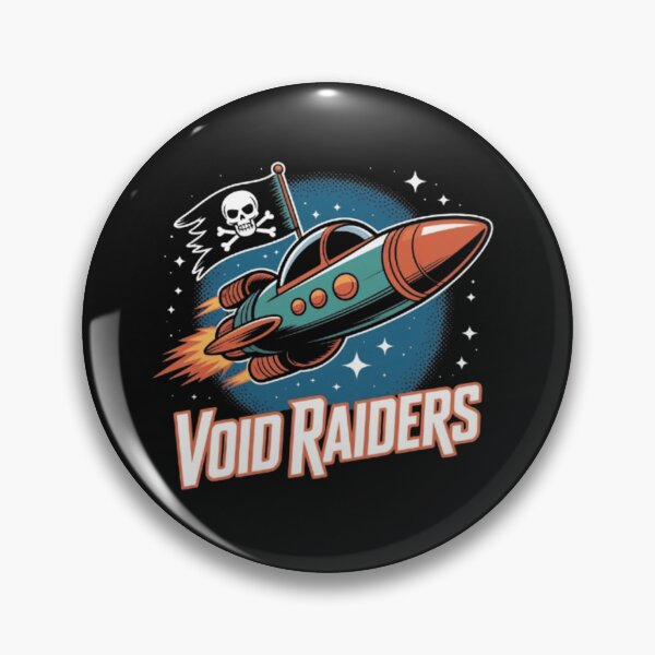 Item preview, Void Raiders – Retro Space Pirate Rocket designed and sold by vvcreativedesigns.
