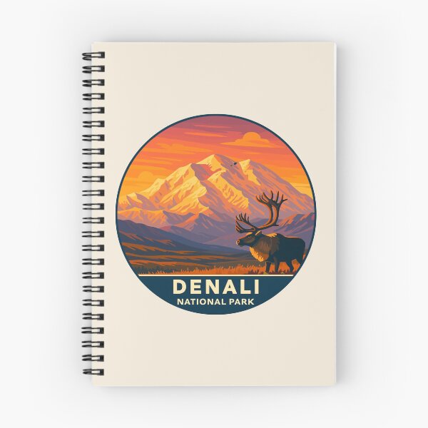 Item preview, Denali National Park Retro Mountain Wilderness designed and sold by Gideon Emmerich.