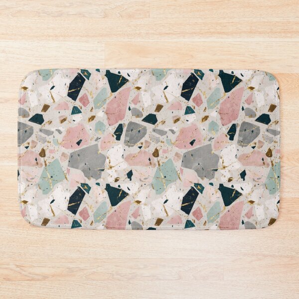 Item preview, Luxury Kintsugi Terrazzo - Pastel Pink, Mint & Gold Veins designed and sold by Prismatect.