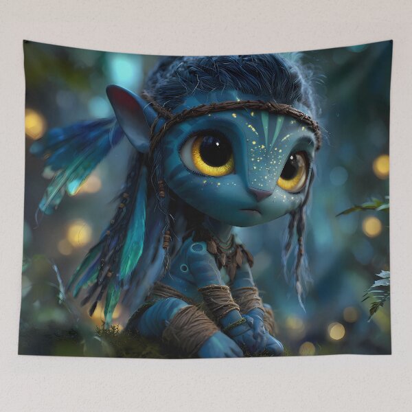 Item preview, Avatar Chibi Fan Art – Cute Baby Na’vi Realistic – Kawaii Pandora Design designed and sold by LoomisDreams.