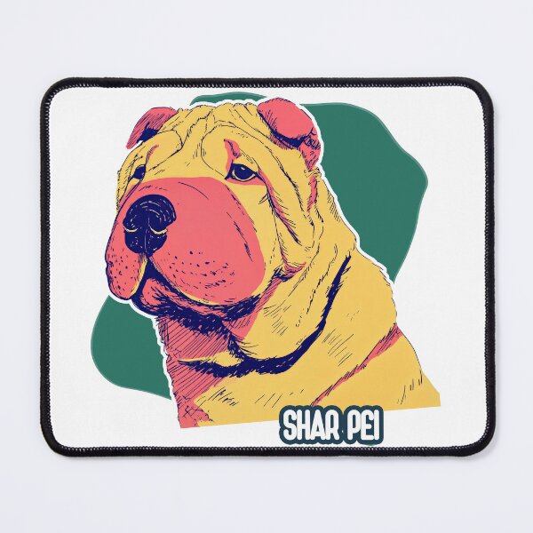Item preview, Wrinkled Wonder: Shar Pei in Vivid Pop Style designed and sold by ForeverPrintsOK.