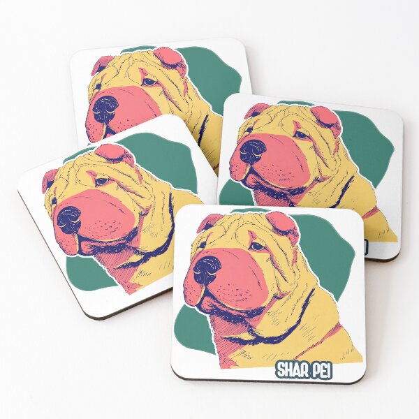 Item preview, Wrinkled Wonder: Shar Pei in Vivid Pop Style designed and sold by ForeverPrintsOK.