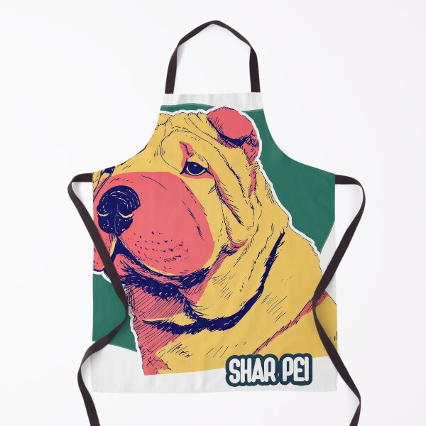 Item preview, Wrinkled Wonder: Shar Pei in Vivid Pop Style designed and sold by ForeverPrintsOK.