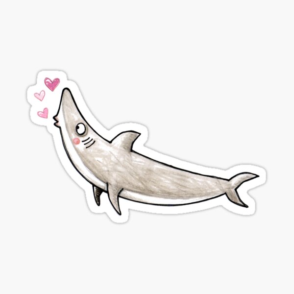 Hai - Kuss - Haifisch - Smak - Herz - Liebe Sticker
