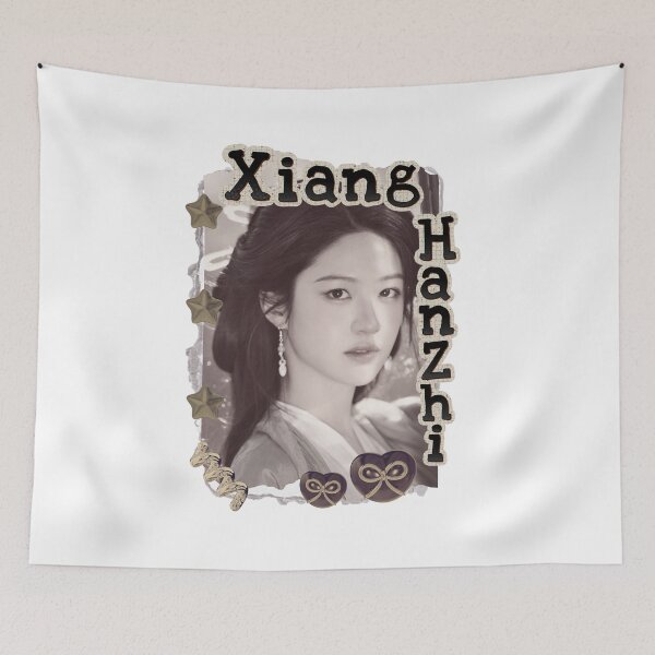 Item preview, Xiang Hanzhi (向涵之) Chinese Actress Art Chinese Celebrity Illustration Scrapbook Collage Cozy Y2K Vintage Design designed and sold by HELL0WBELLO.