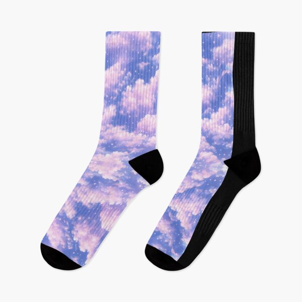 Item preview, Dreamy Pastel Cloud Sky Pattern With Soft Stars Aesthetic Background Design designed and sold by DrawHandArt.