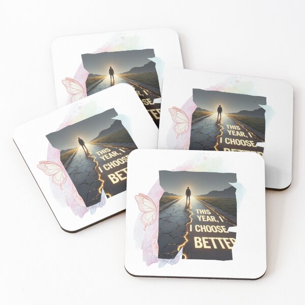 Item preview, This Year, I Choose Better life choices illustration designed and sold by SloganSauce.