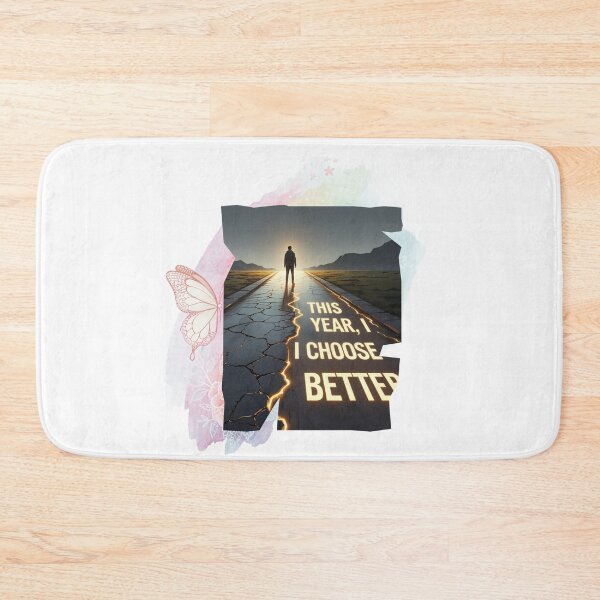 Item preview, This Year, I Choose Better life choices illustration designed and sold by SloganSauce.