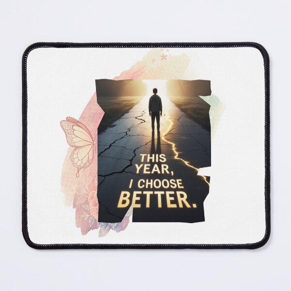 Item preview, This Year, I Choose Better personal development art designed and sold by SloganSauce.