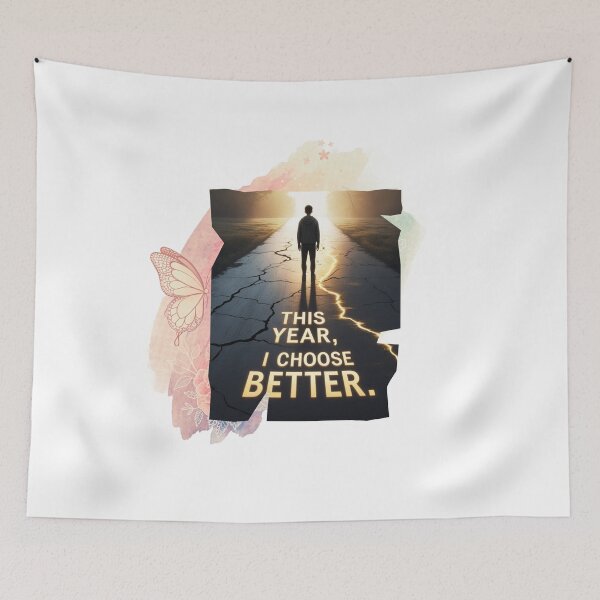 Item preview, This Year, I Choose Better personal development art designed and sold by SloganSauce.