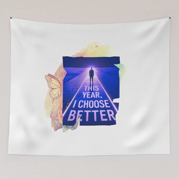 Item preview, This Year, I Choose Better decision making art designed and sold by SloganSauce.