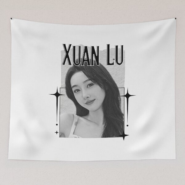 Item preview, Xuan Lu (宣璐) Lulu Xuan) Chinese Actress Art Chinese Celebrity IllustrationScrapbook Collage Cozy Y2K Vintage Design designed and sold by HELL0WBELLO.