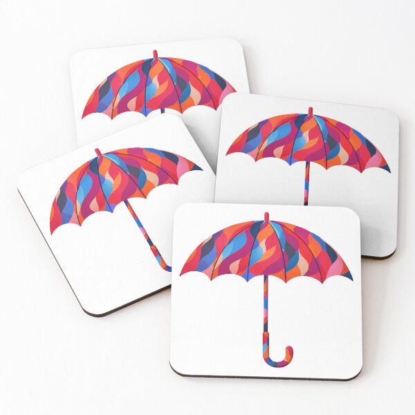 Item preview, Colorful Abstract Umbrella Illustration designed and sold by Pacika.