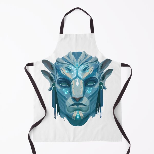 Item preview, Avatar Fan Art – Mystic Na’vi Vector Face – Bioluminescent Blue Mask Design designed and sold by LoomisDreams.