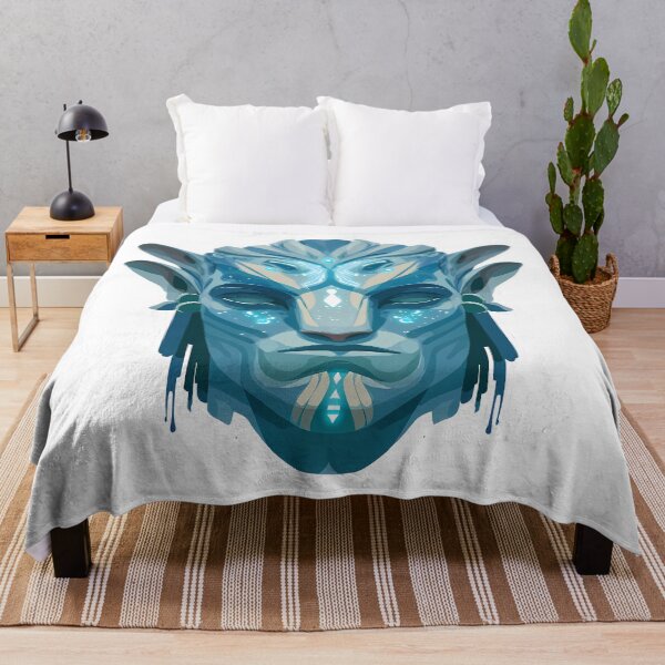 Item preview, Avatar Fan Art – Mystic Na’vi Vector Face – Bioluminescent Blue Mask Design designed and sold by LoomisDreams.