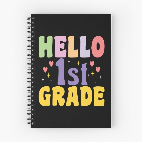 Item preview, Hello First grade colorful text designed and sold by Think4Prints.