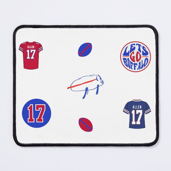 Item preview, Let's Go Buffalo - 17 (Allen) Stickerpack - Red/Blue designed and sold by YonderAndBeyond.