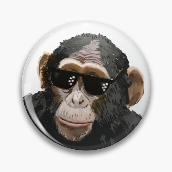 Item preview, Gangster Chimp – Cool Sunglasses Meme with Animal Swagger designed and sold by denip.