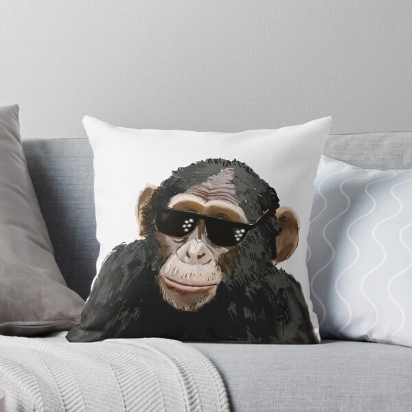 Item preview, Gangster Chimp – Cool Sunglasses Meme with Animal Swagger designed and sold by denip.