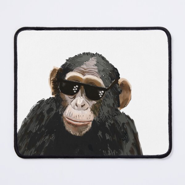 Item preview, Gangster Chimp – Cool Sunglasses Meme with Animal Swagger designed and sold by denip.