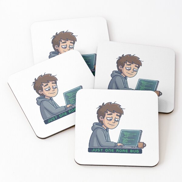 Item preview, Just One More Bug – Funny Programmer & Developer Design designed and sold by inaveed.