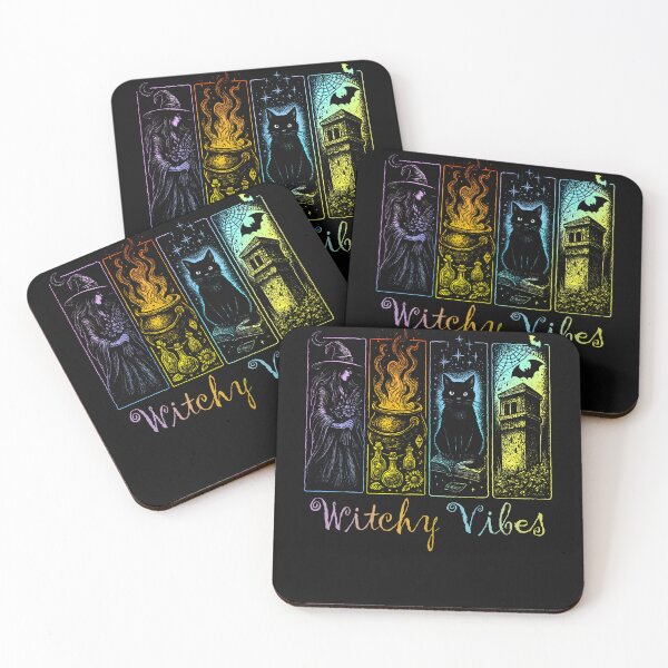 Item preview, Halloween Witchy Vibes Witch Black Cat Cauldron Bats Witchy designed and sold by EvelineCrooks10.