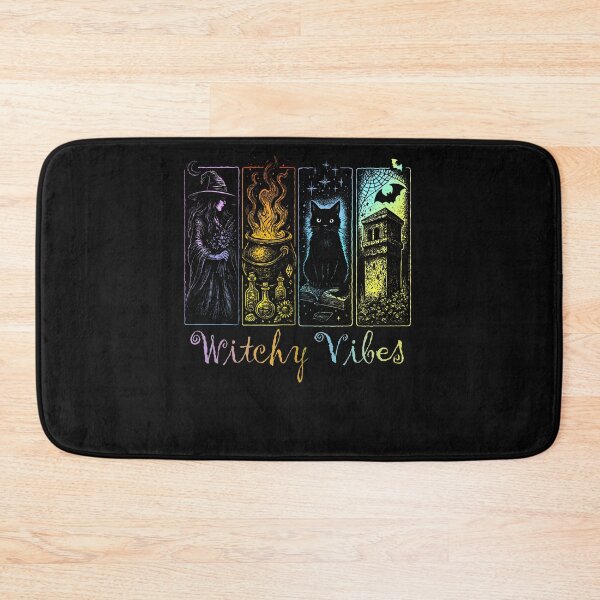 Item preview, Halloween Witchy Vibes Witch Black Cat Cauldron Bats Witchy designed and sold by EvelineCrooks10.
