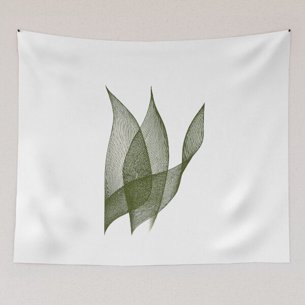 Item preview, Organic Flow – Minimalist Leaf Line Art designed and sold by TheNameCraftery.