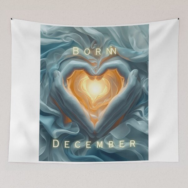 Item preview, Born in December: Cold Hands, Warm Heart Illustration designed and sold by EchoPrint Co..
