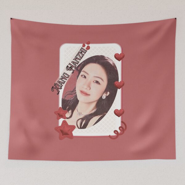 Item preview, Xiang Hanzhi (向涵之) Portrait Chinese Actress Art Chinese Celebrity Illustration portrait illustration Red Aesthetic Collage Design designed and sold by AJUNICE STUDIO.