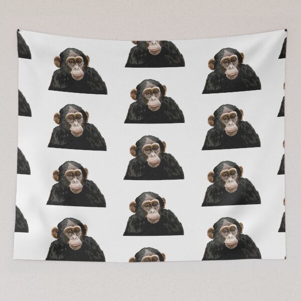 Item preview, Smart Chimpanzee – Intelligent Primate Portrait with Expressive Detail designed and sold by denip.