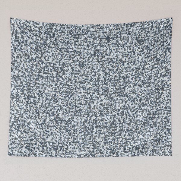 Item preview, Intricate Indigo Blue Maze Pattern designed and sold by Prismatect.
