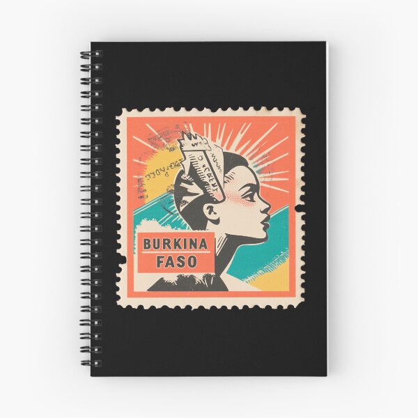 Item preview, Vintage Burkina Faso Postage Stamp Art - West African Heritage designed and sold by tiigerdad.