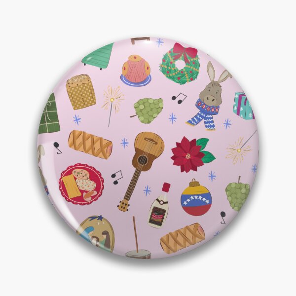 Item preview, Venezuelan Christmas Traditions Pink designed and sold by Aralma.