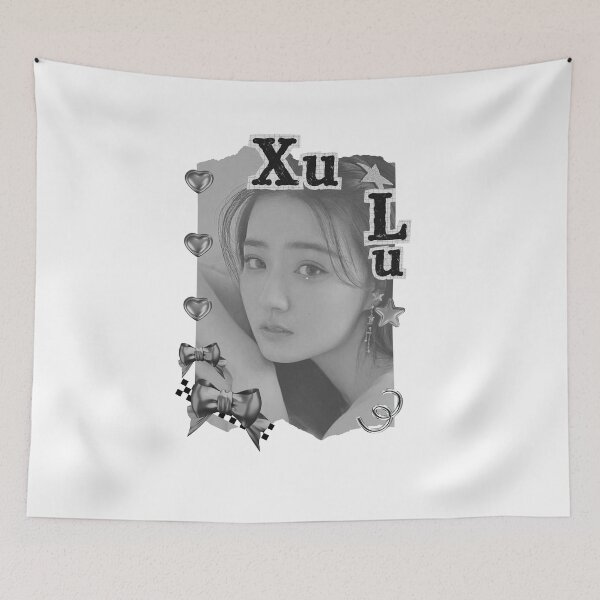 Item preview, Xu Lu (徐璐) Chinese Actress Art Chinese Celebrity Illustration Black and White Collage Digital Art Portrait designed and sold by AJUNICE STUDIO.