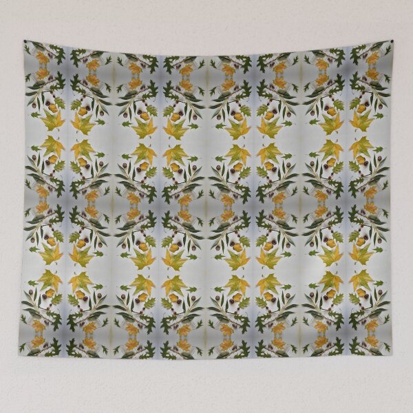 Item preview, Autumn pattern with yellow and green leaves designed and sold by mariya-ivanova.
