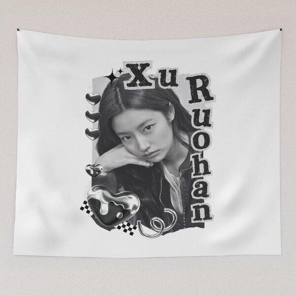 Item preview, Xu Ruohan (徐若晗) Chinese Actress Art Chinese Celebrity Illustration Black and White Collage Digital Art Portrait designed and sold by AJUNICE STUDIO.