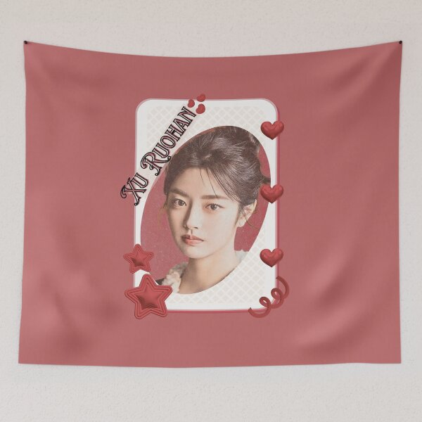 Item preview, Xu Ruohan (徐若晗) Portrait Chinese Actress Art Chinese Celebrity Illustration portrait illustration Red Aesthetic Collage Design designed and sold by AJUNICE STUDIO.