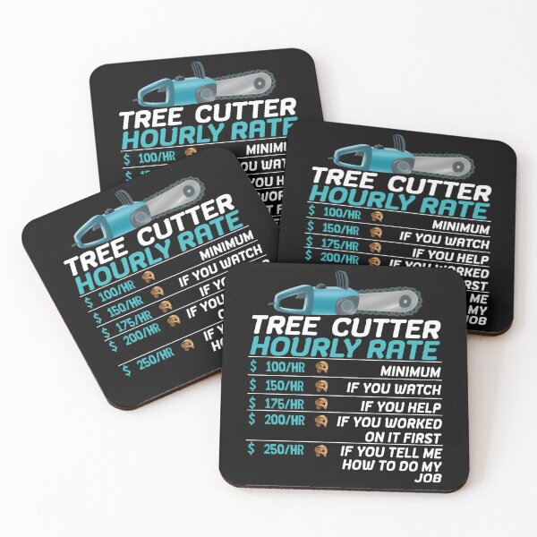Item preview, Professional Arborist Hourly Rate Chainsaw Graphic Design designed and sold by Nocturnal-Vines.
