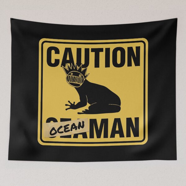 Item preview, Caution Ocean Man - Ween designed and sold by Cybercyde Studios.