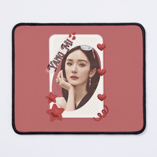 Item preview, Yang Mi (杨幂) Portrait Chinese Actress Art Chinese Celebrity Illustration portrait illustration Red Aesthetic Collage Design designed and sold by AJUNICE STUDIO.