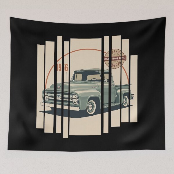 Item preview, For F100 Pickup Truck, 1956 vintage, retro, bold and iconic F100 7 designed and sold by Neon G.