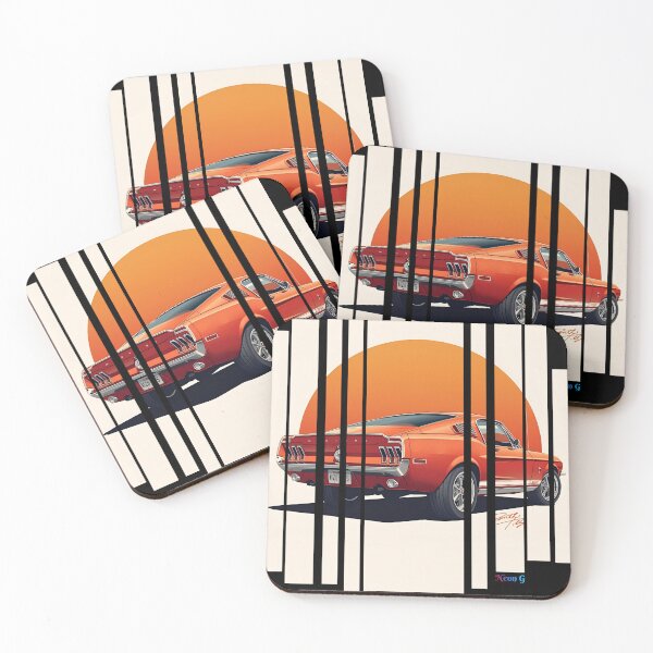 Item preview, For Mustan Fastbac 1967, retro illustration 3 designed and sold by Neon G.