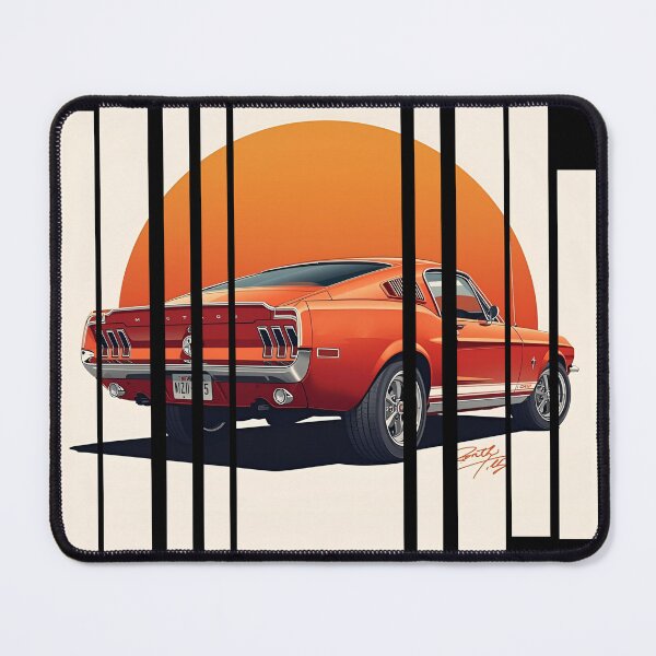 Item preview, For Mustan Fastbac 1967, retro illustration 3 designed and sold by Neon G.